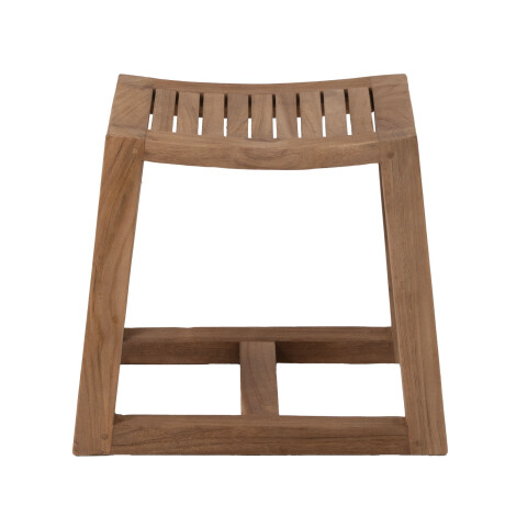 TABURETE BORDE MADERA-DE-TECA NATURAL-BEIGE NATURAL