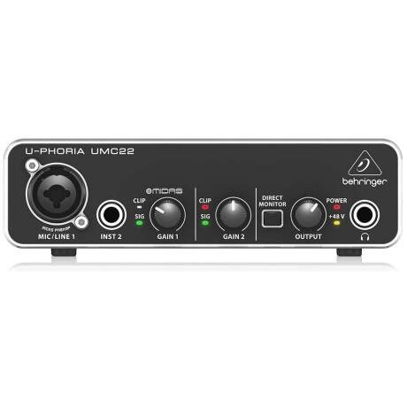 INTERFAZ DE AUDIO BEHRINGER UMC22 INTERFAZ DE AUDIO BEHRINGER UMC22