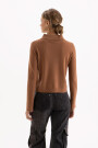 SWEATER POLO Marron