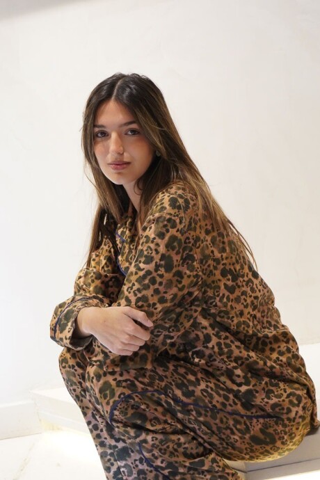 Wild Late Check Out Pijama Leopard