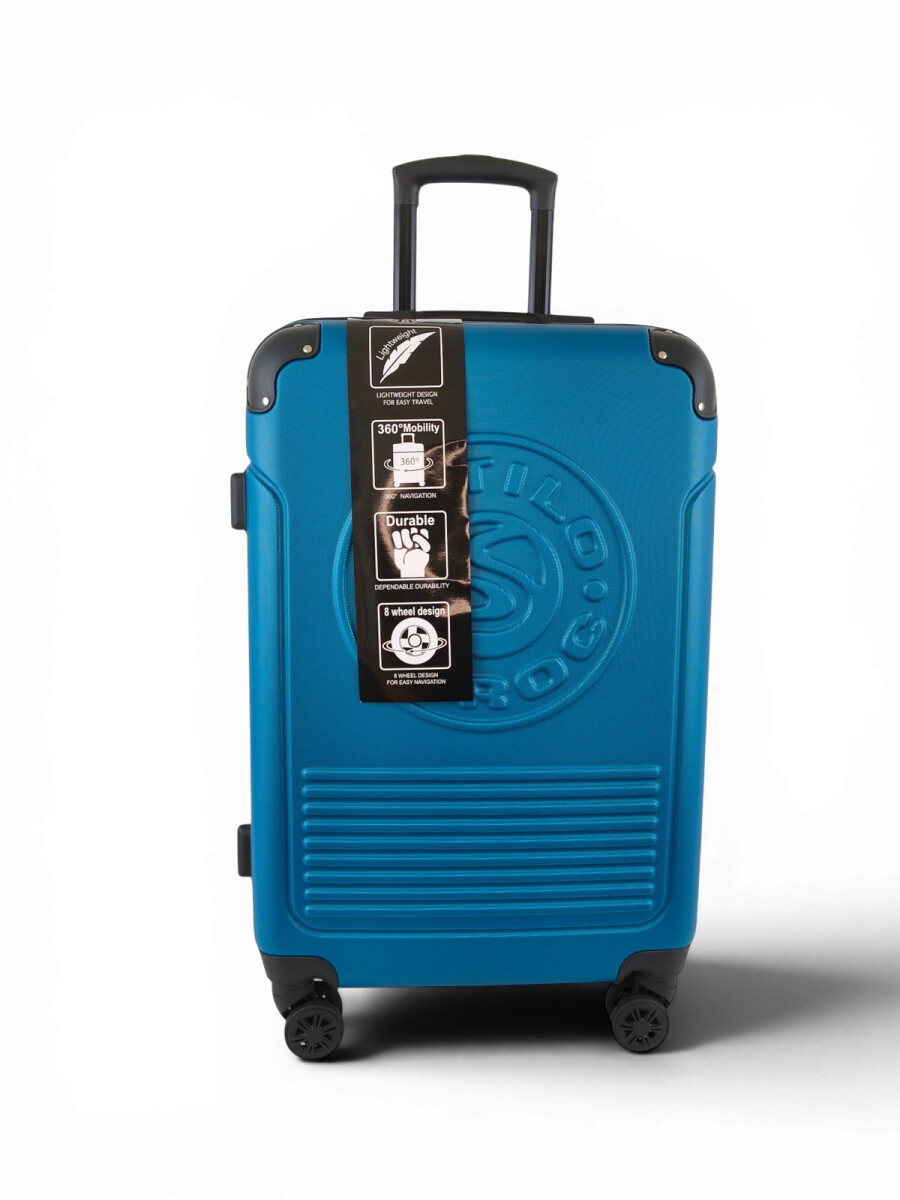 Valija mediana ABS (fibra) de 24" - Azul 