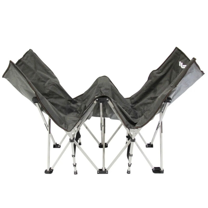 Catre plegable reforzado 160 kg + Bolso camping GRIS