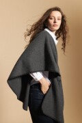 PONCHO MECHA Gris Melange