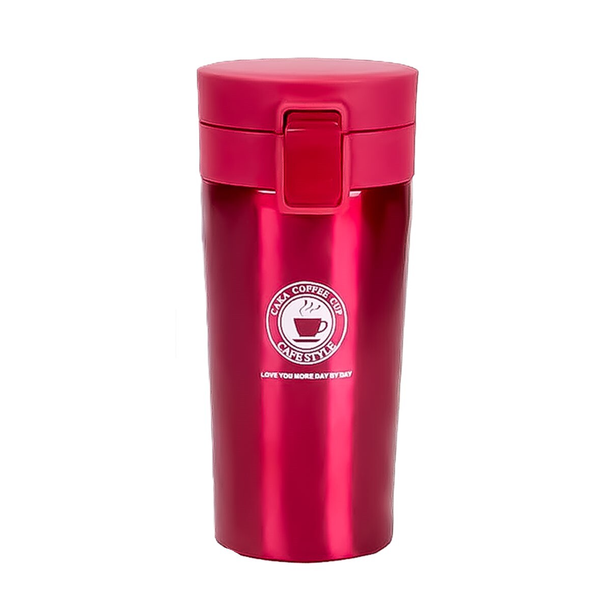 Vaso Térmico Para Café Agua Té Con Rejilla de Acero Inoxidable de 380 ML Rosado 