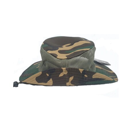 Sombrero Explorador Camuflado en Poliéster y Algodón Arye Verde oscuro