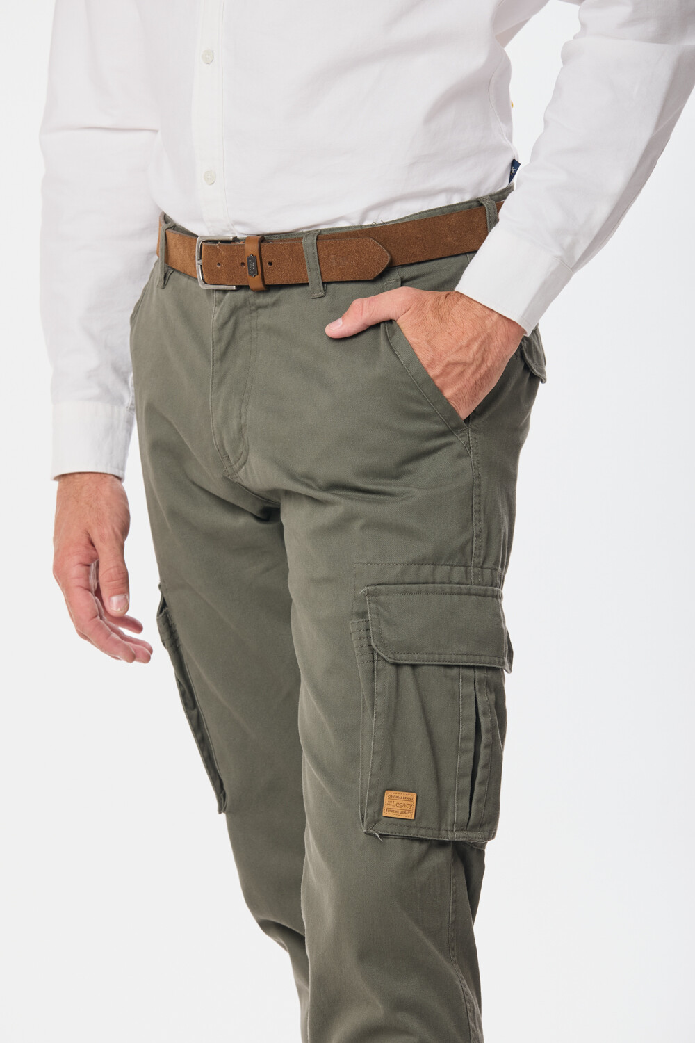 PANTALÓN CARGO Verde
