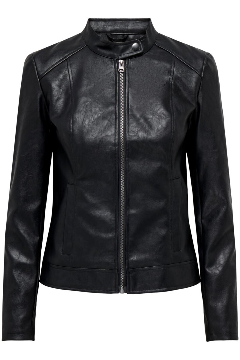 Chaqueta Emily Efecto Piel Black