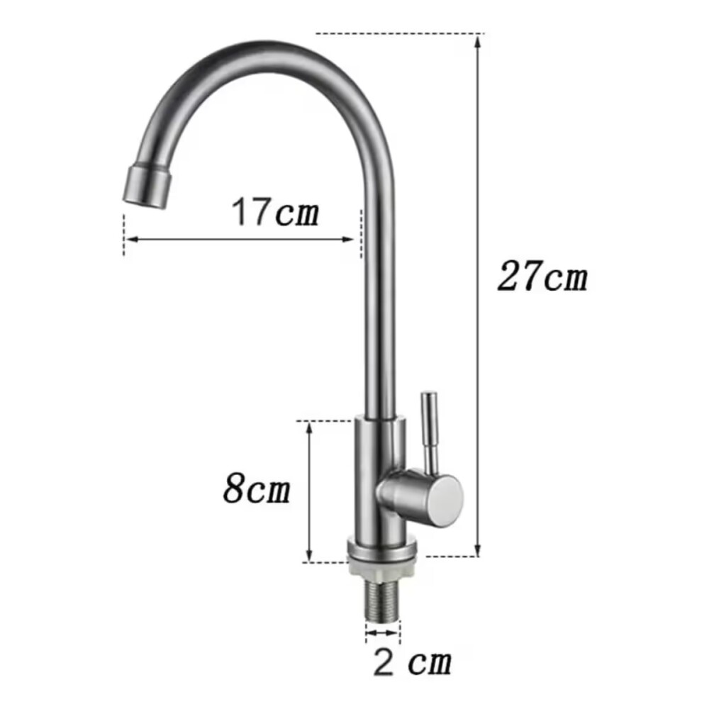 Grifo unitario acero mesada DMC Grifo Unitario Acero Mesada Dmc