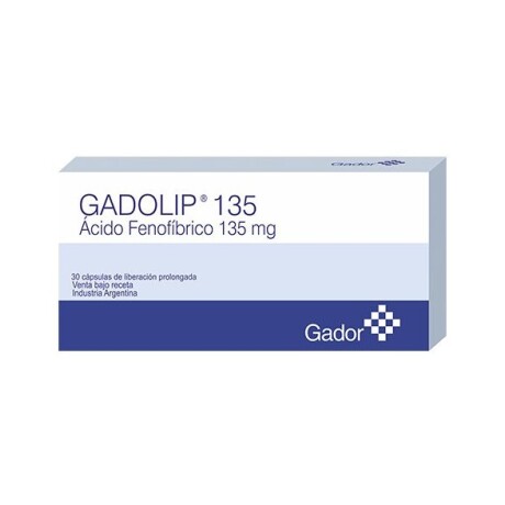 Gadolip 135mg 30 Cápsulas Gadolip 135mg 30 Cápsulas