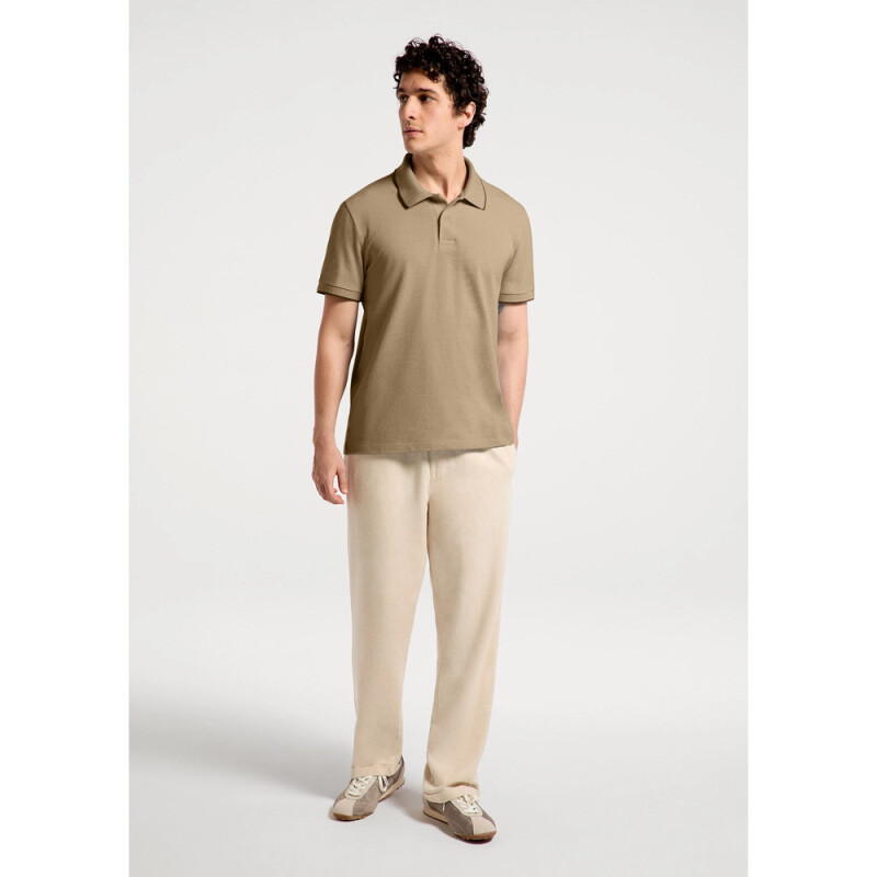 CAMISA POLO MM MASC OLIVA MESCLA