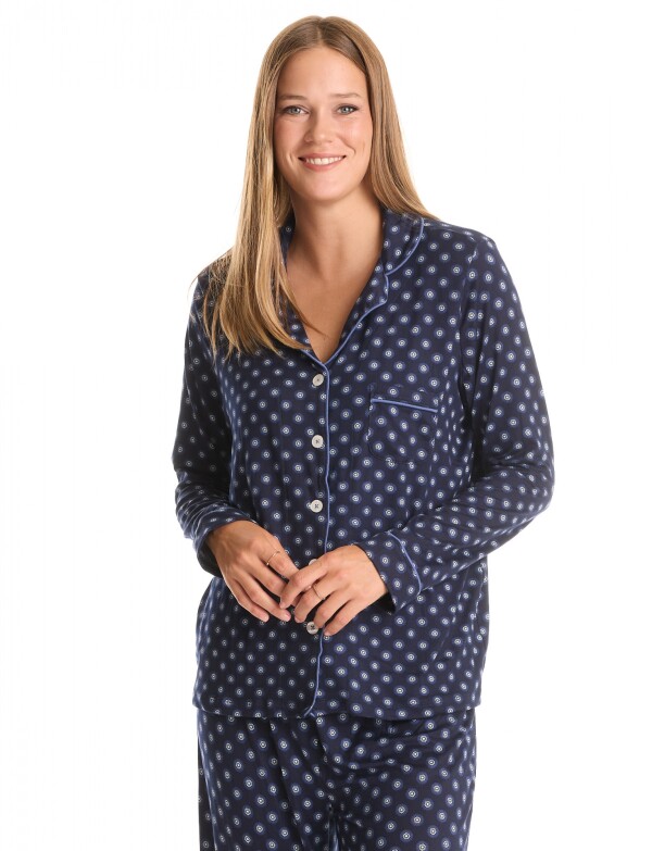 Pijama Con Pantalon AZUL/MULTI