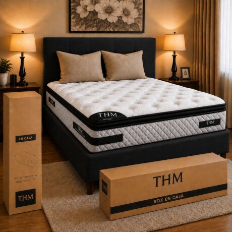 Sommier Queen THM Platinum Negro