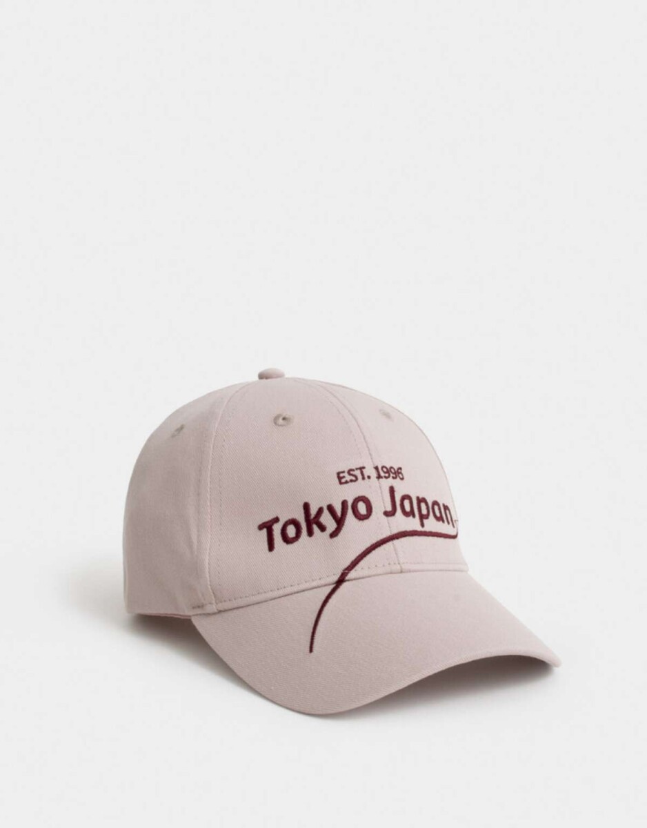 Gorra Canvas Bordada - Rosa Viejo 