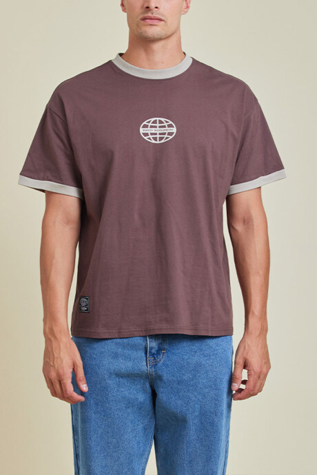 T-SHIRT RUNEL RUSTY Marrón