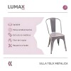 Pack 4 Sillas Tolix Lumax Varios Colores Gris
