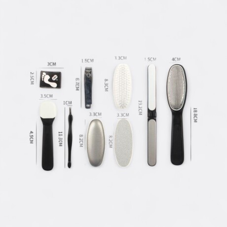 Set De Pedicura Negro