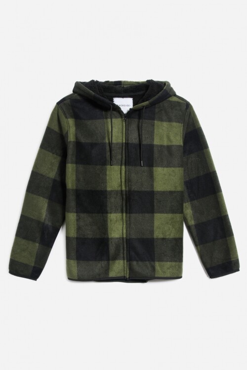 Campera a cuadros VERDE