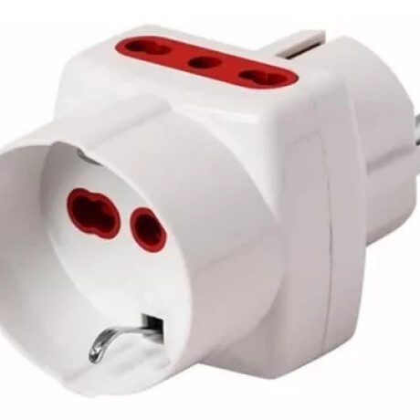 Adaptador Corriente Trifasico 1 x Schuko + 2 x 3 en L VIVION 5523