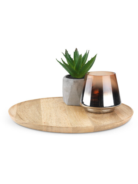 Bandeja decorativa GERNER Ø30cm madera Bandeja decorativa GERNER Ø30cm madera