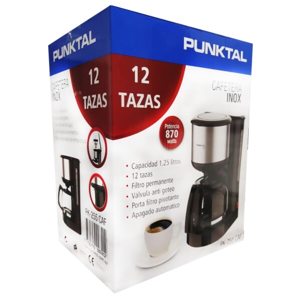 Cafetera Punktal Pk-255caf CAFETERA PUNKTAL INOX PK-255CAF AP