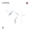 Lámpara de Mesa Multipropósito Articulada con Luz y Lupa Lámpara de Mesa Multipropósito Articulada con Luz y Lupa