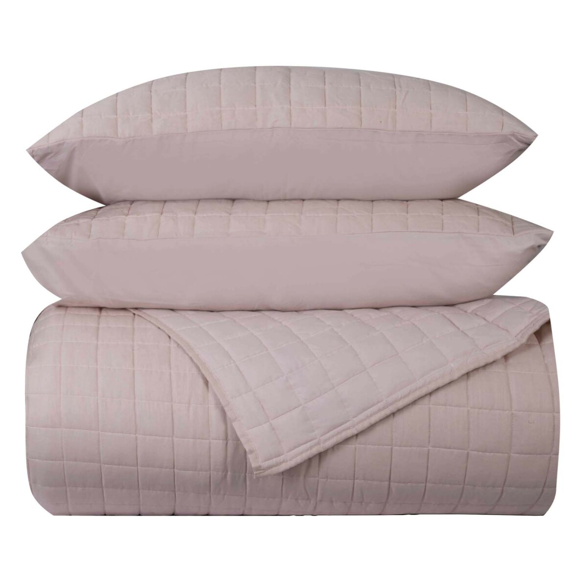 SET DE ACOLCHADO - SUPER KING POLIESTER NATURAL-BEIGE CHAMBRAY AVENA 