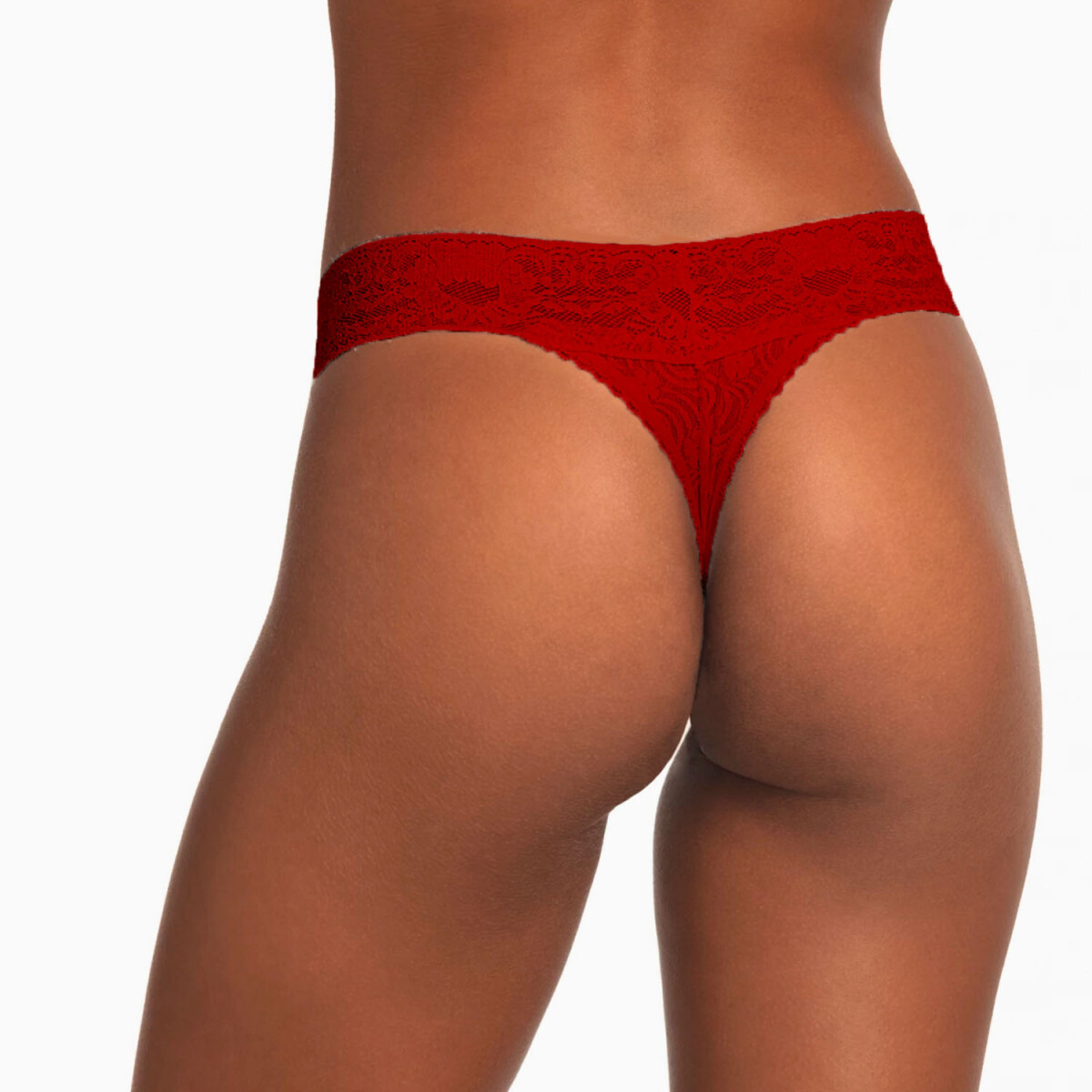 TANGA DE ENCAJE - ROJA 