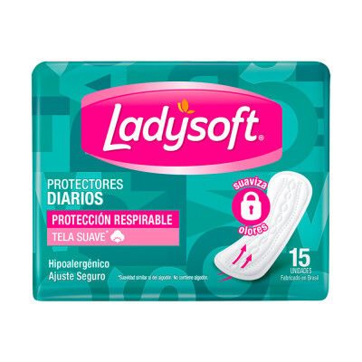 Protectores Diario Ladysoft Respirable 15 Uds. Protectores Diario Ladysoft Respirable 15 Uds.