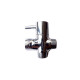 Griferia Divertor Ducha Bronce Cromo Brillo Para Baño
