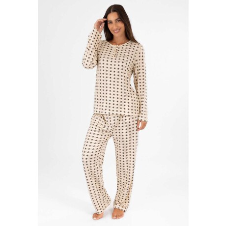 Pijama stars needle Beige