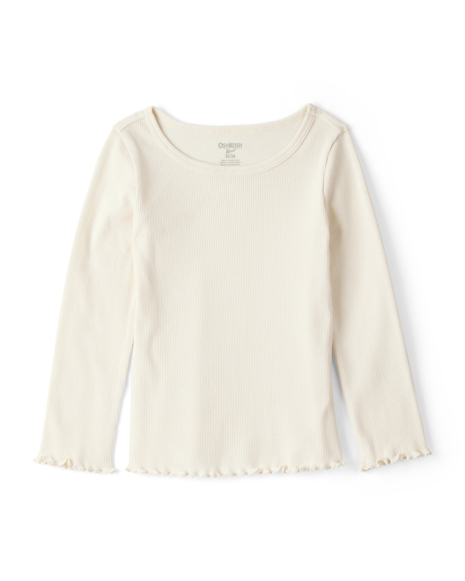 Set dos piezas, jumper jean a rayas y remera de algodón acanalado Sin color