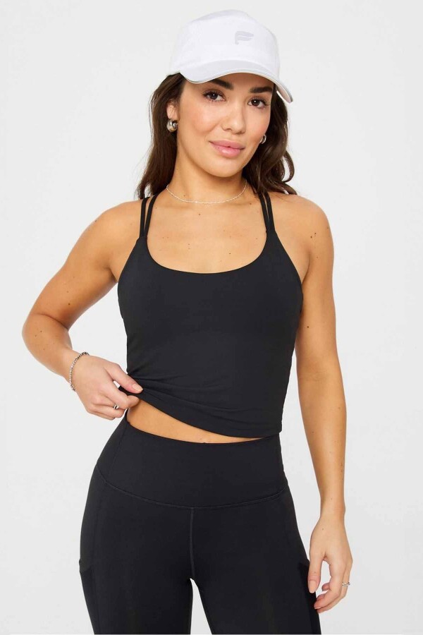 Top Con Sujetador Principal Built-In Bra Mujer Black