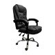 Silla Ejecutiva en cuero Lumax Modelo Miles Negro