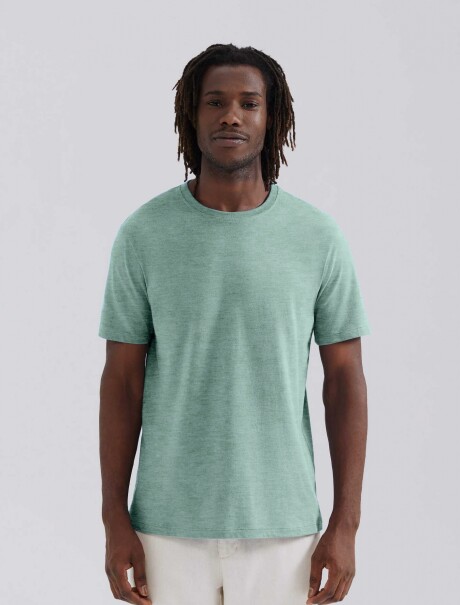 CAMISETA BÁSICA MANGA CORTA VERDE