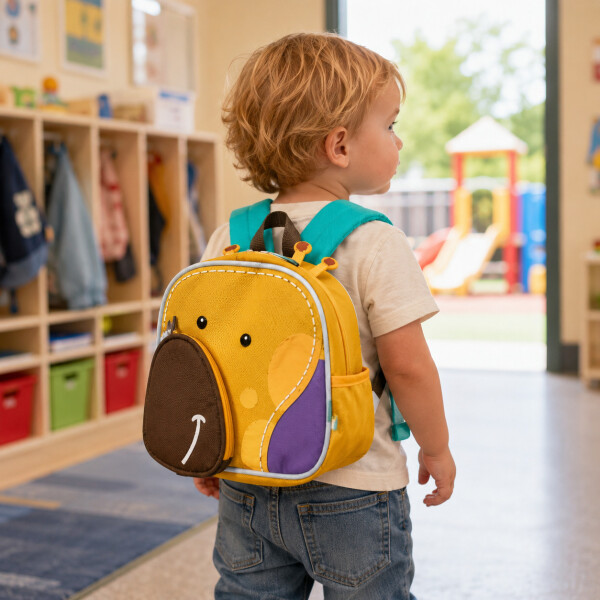 Mochila Infantil Térmica Marcus & Marcus Para Comida Naranja 1