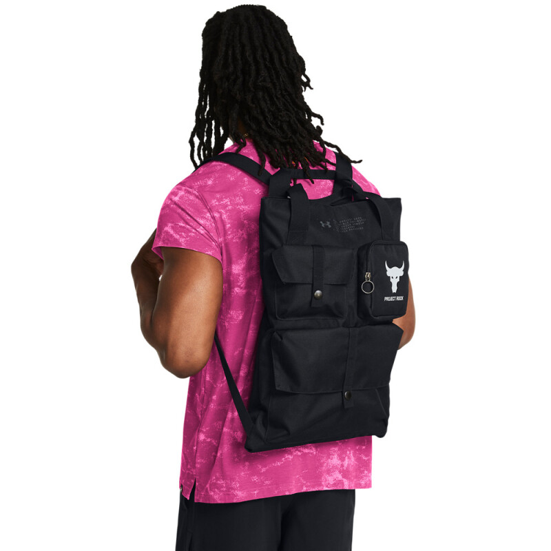 UA Project Rock Gym Sack-GRN BLK-001