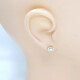 Caravanas En Oro 18K De 2 Tonos Y Brillantes Caravanas En Oro 18K De 2 Tonos Y Brillantes
