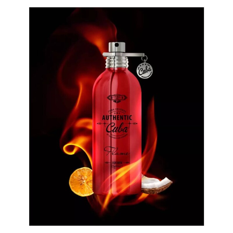 Perfume Cuba Authentic Flame EDT 100ml Para Hombre Aroma Especiado Perfume Cuba Authentic Flame EDT 100ml Para Hombre Aroma Especiado