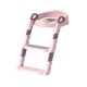 Asiento Reductor Inodoro Aprendizaje Infantil Escalera Color Rosado