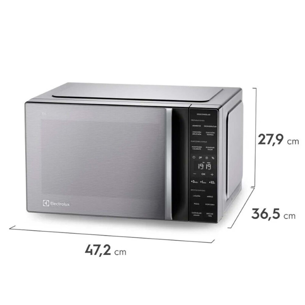 MICROONDAS DIGITAL ELECTROLUX 25-LITROS EMDY25S5MXM