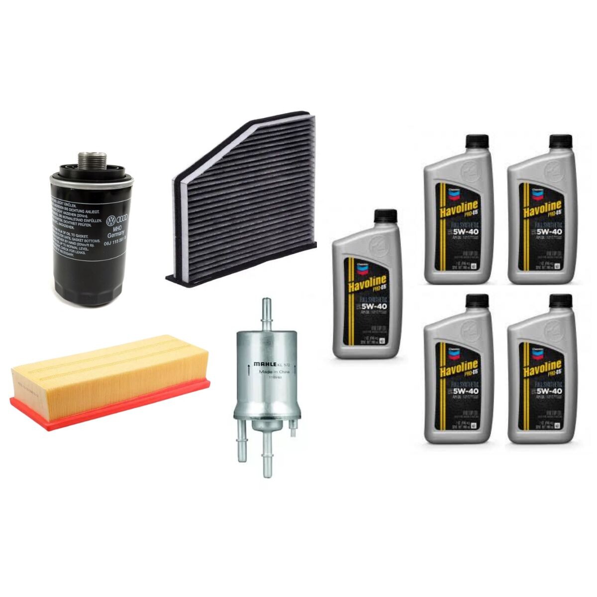 KIT DE FILTROS Y ACEITE 5W40 TEXACO (TSI) 