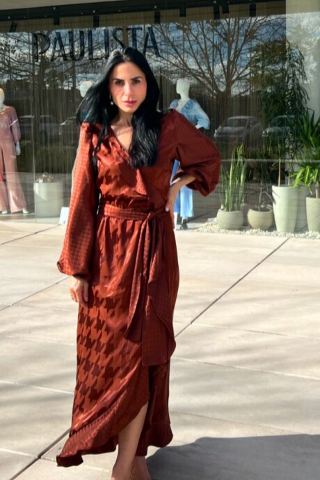 Vestido Nantes Marron ocre