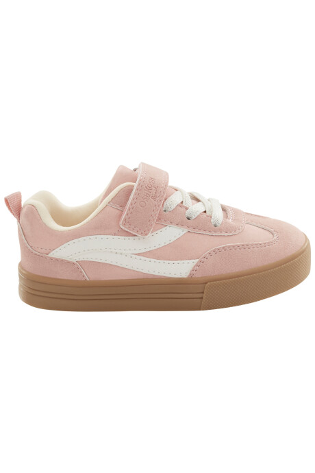 Championes con velcro, rosados Sin color