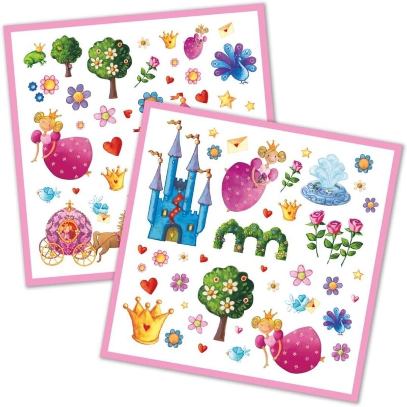 Set de 160 stickers Princesas