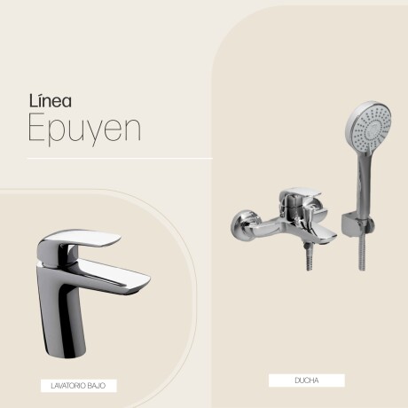 Juego Grifería Epuyen FV Ducha Teléfono Cromada CROMO
