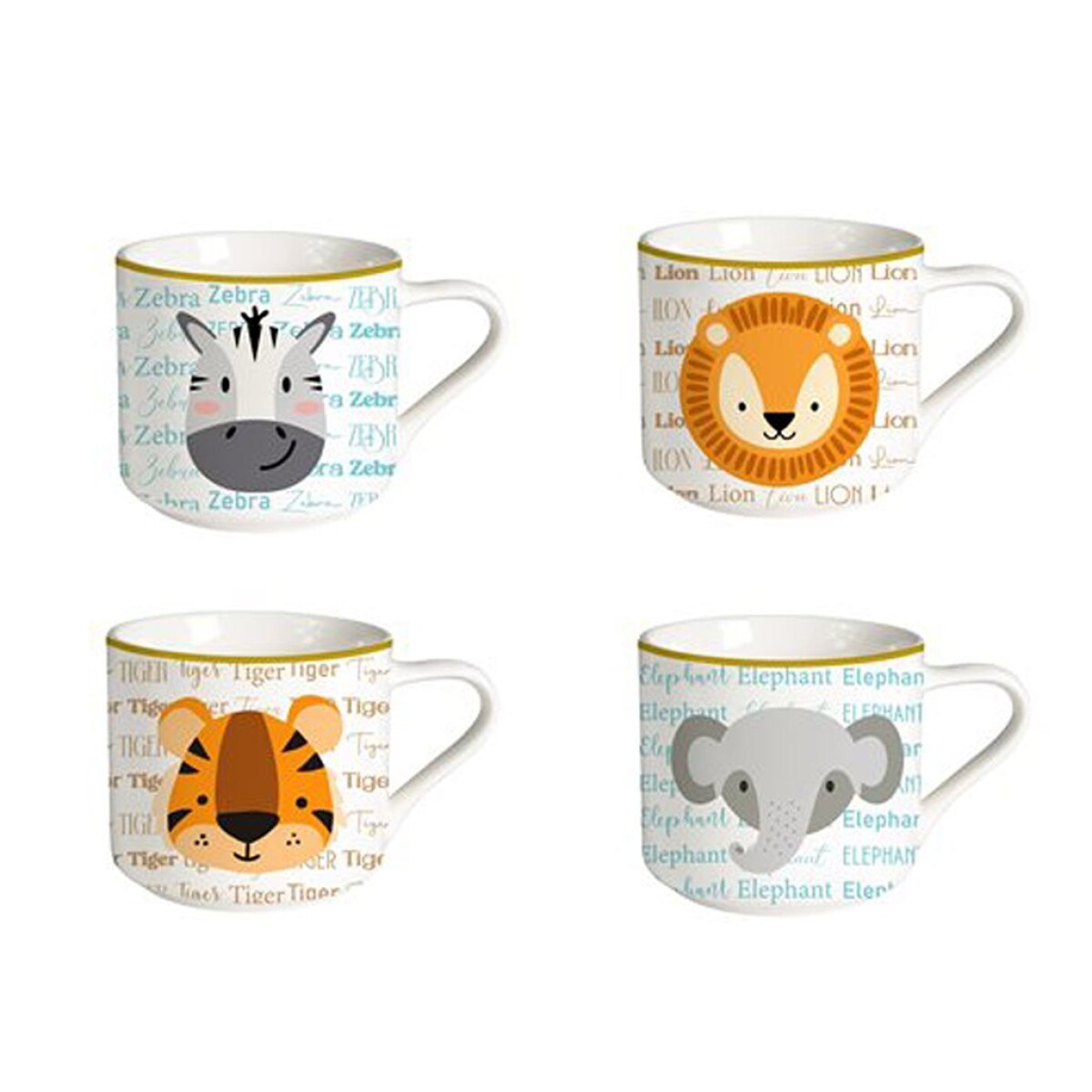 MUG BAJO 350 ML ANIMALS 