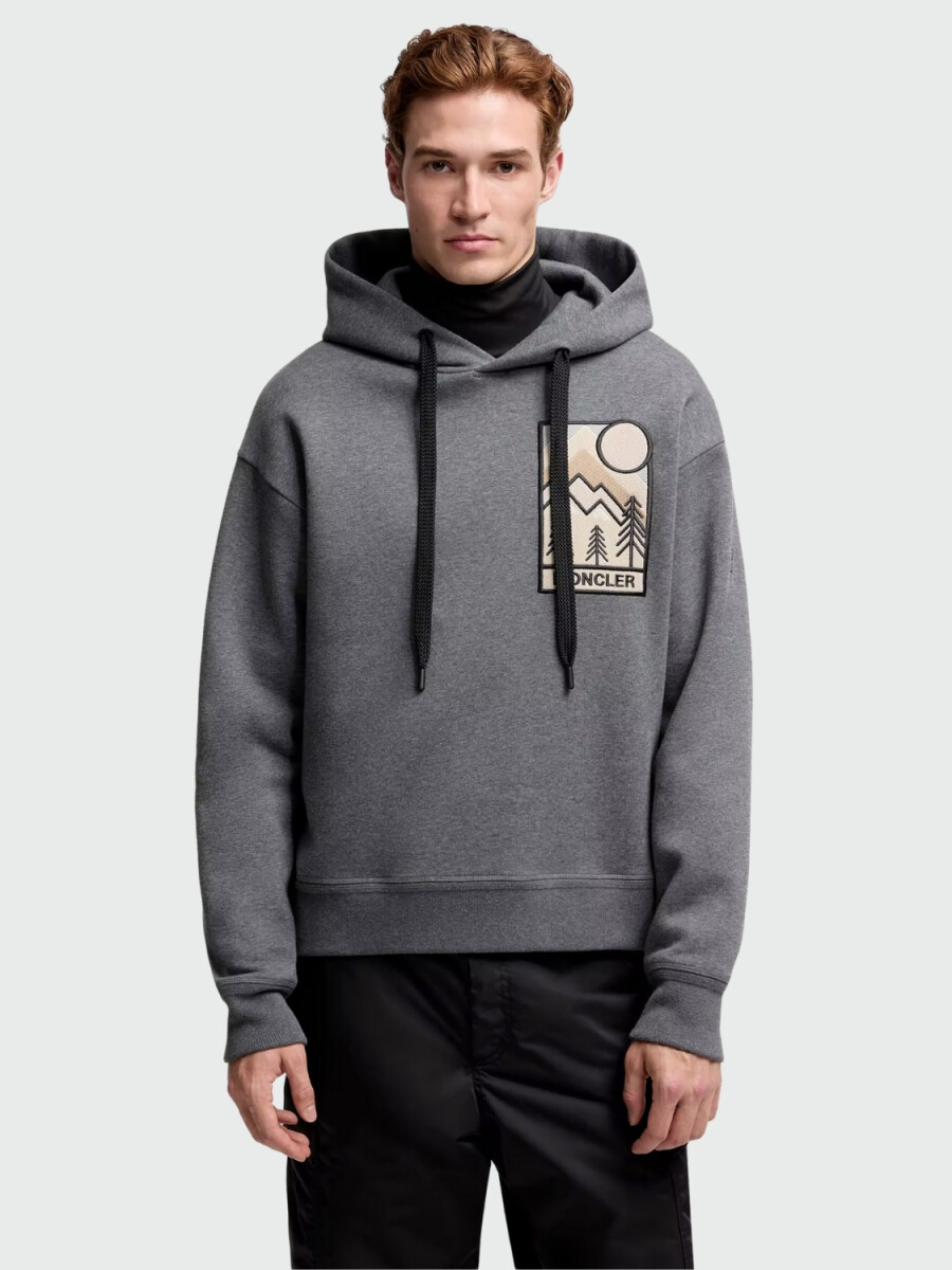 MONCLER - Buzo con Capucha Maglia 