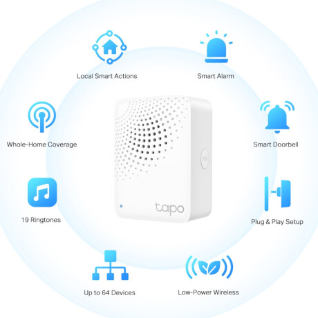 Hub Inteligente Alarma Tp-Link Tapo H100 64 Dispositivos 001