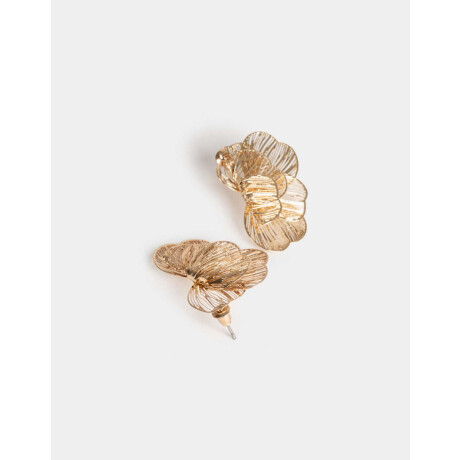 Aros Colgantes Cortos De Filigrana Dorado