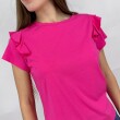 T-SHIRT WANNA RUFFLE FUCSIA